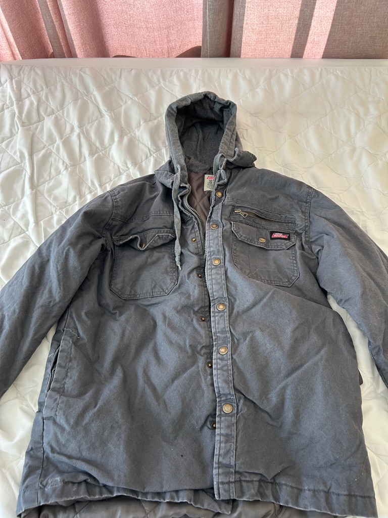 Dickies Men's Charcoal Hooded Field Jacket